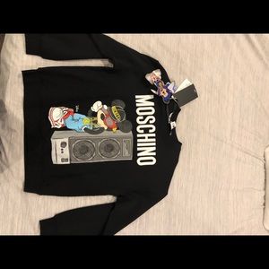 H&M x Moschino black crewneck